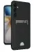 Newface Samsung Galaxy S24 FE Kılıf Kelvin Kartvizitli Silikon - Siyah