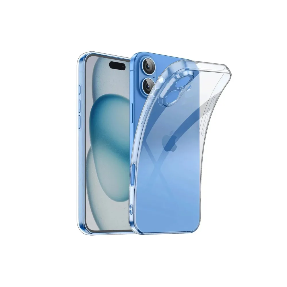 Newface Iphone 16 Plus Kılıf Lüx Şeffaf Silikon