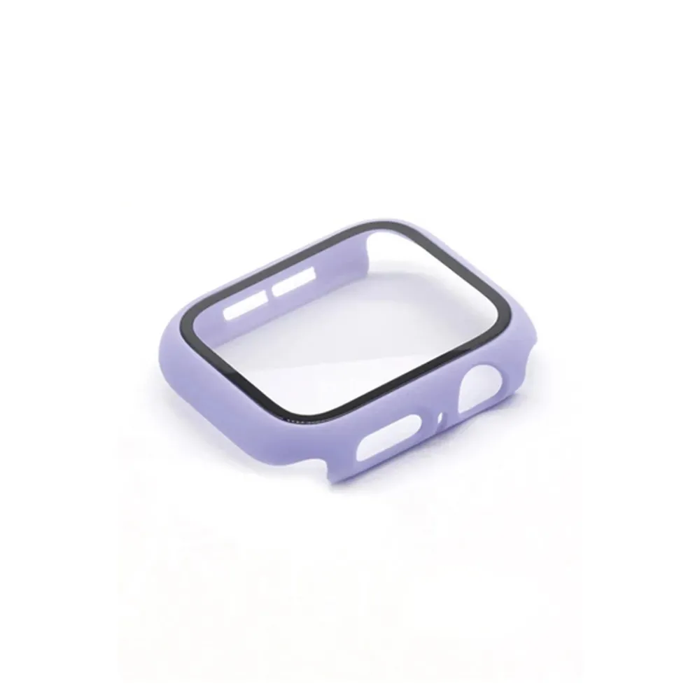 Newface Apple Watch 38mm Camlı Kasa Ekran Koruyucu - Lila