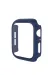 Newface Apple Watch 41mm Camlı Kasa Ekran Koruyucu - Mavi