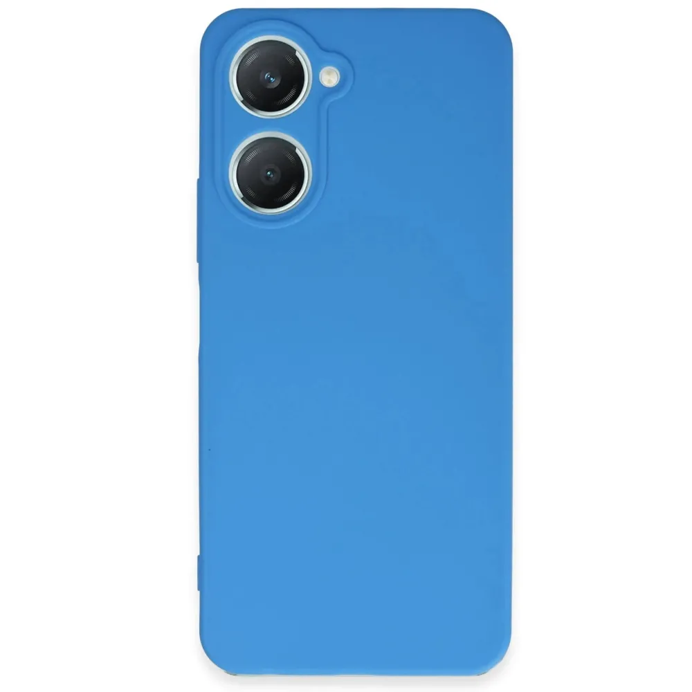 Newface Vivo Y18 Kılıf First Silikon - Mavi