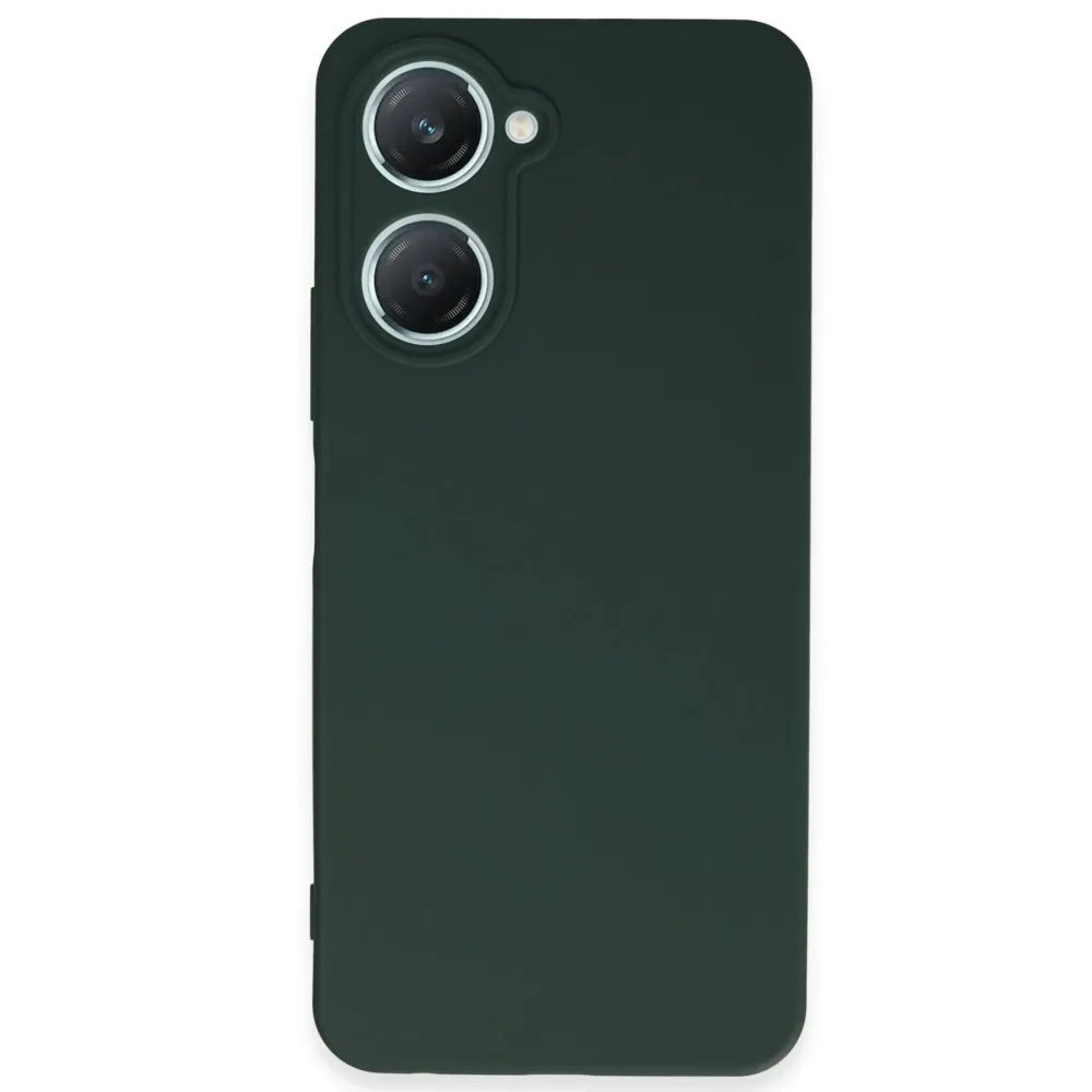 Newface Vivo Y18 Kılıf First Silikon - Koyu Yeşil