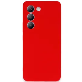 Newface Vivo V30 Lite 4G Kılıf First Silikon - Kırmızı