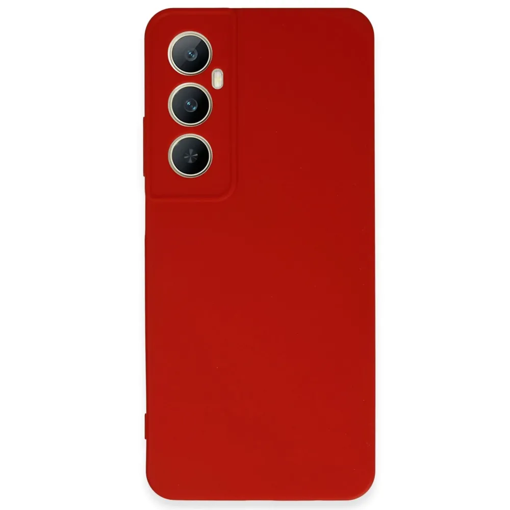 Newface Realme C65 Kılıf First Silikon - Kırmızı