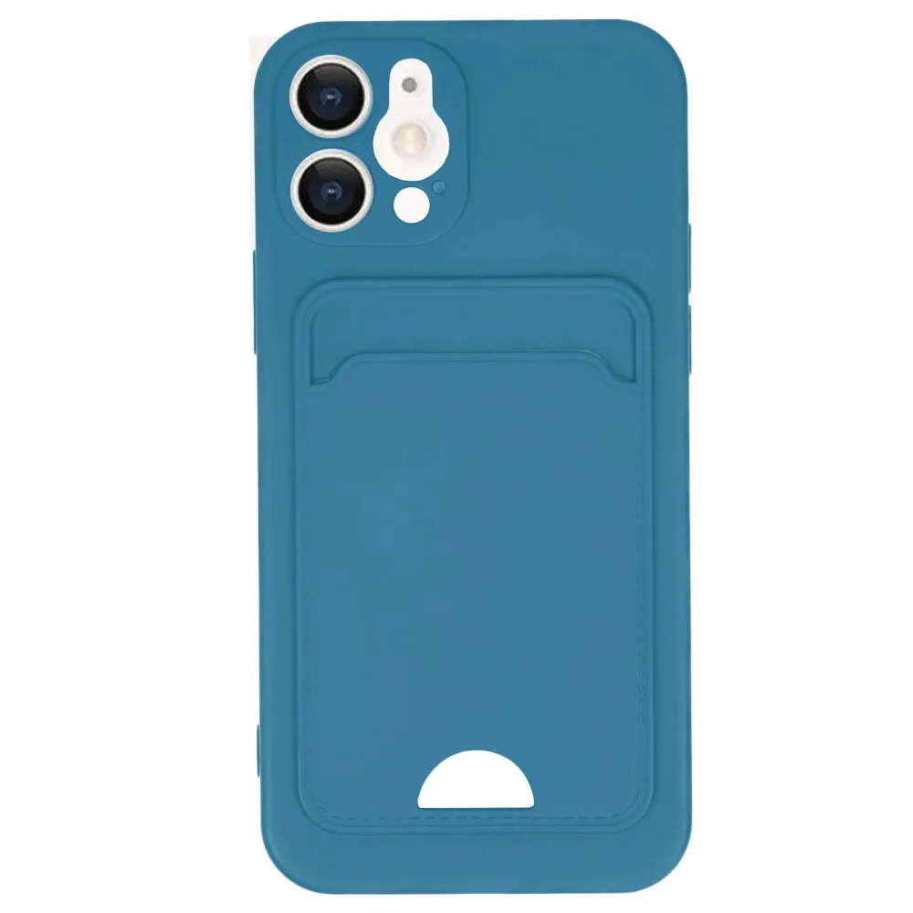 Newface Iphone 12 Kılıf Kelvin Kartvizitli Silikon - Mavi