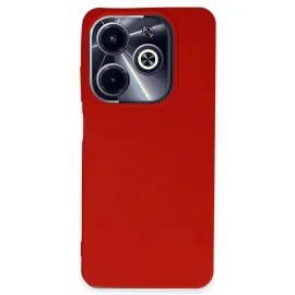 Newface İnfinix Hot 40I Kılıf First Silikon - Kırmızı
