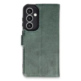 Newface Samsung Galaxy S23 Fe Kılıf Trend S Plus Kapaklı Kılıf - Yeşil