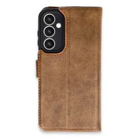 Newface Samsung Galaxy S23 Fe Kılıf Trend S Plus Kapaklı Kılıf - Taba