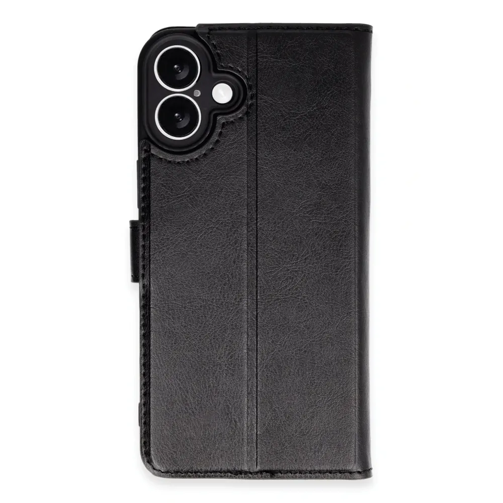 Newface Iphone 16 Plus Kılıf Trend S Plus Kapaklı Kılıf - Siyah