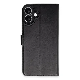 Newface Iphone 16 Plus Kılıf Trend S Plus Kapaklı Kılıf - Siyah