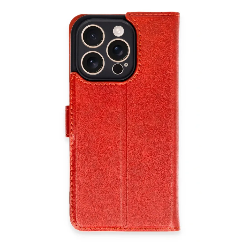 Newface Iphone 16 Pro Kılıf Trend S Plus Kapaklı Kılıf - Kırmızı