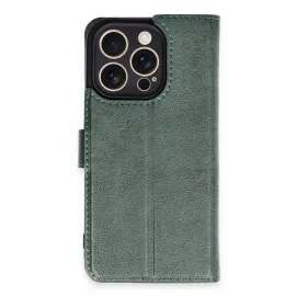 Newface Iphone 16 Pro Kılıf Trend S Plus Kapaklı Kılıf - Yeşil