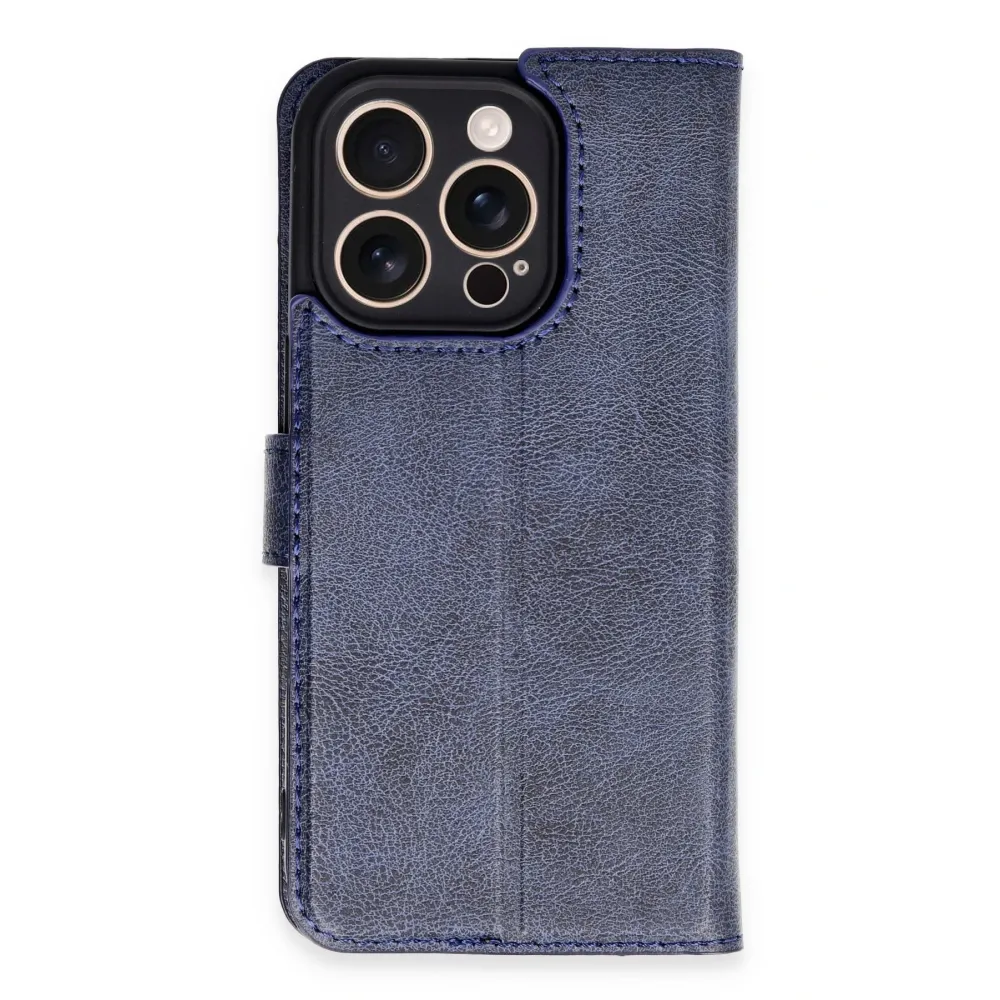 Newface Iphone 16 Pro Kılıf Trend S Plus Kapaklı Kılıf - Lacivert