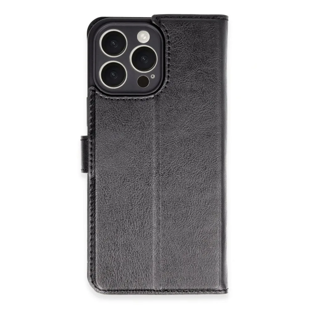 Newface Iphone 16 Pro Max Kılıf Trend S Plus Kapaklı Kılıf - Siyah