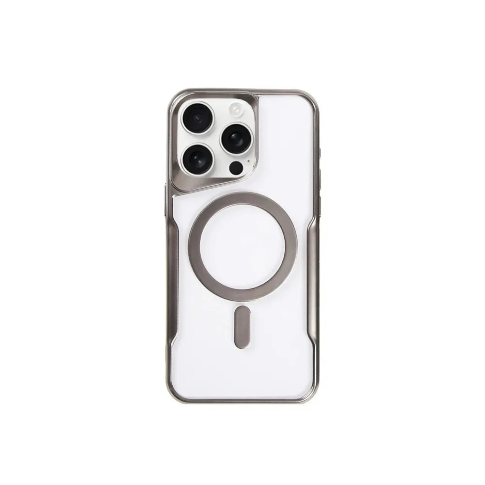 Newface Iphone 11 Pro Max Kılıf Boyi Magsafe Silikon Kapak - Titan Gri