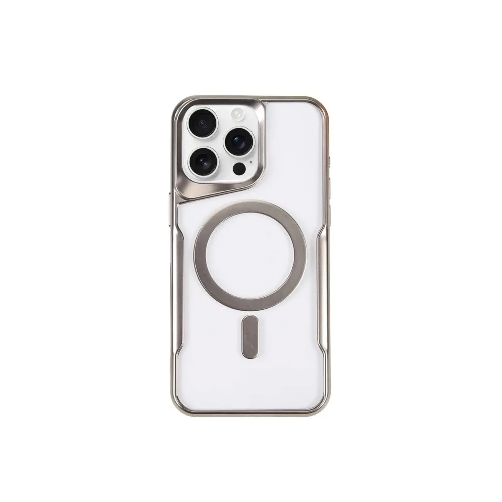 Newface Iphone 11 Pro Max Kılıf Boyi Magsafe Silikon Kapak - Gümüş