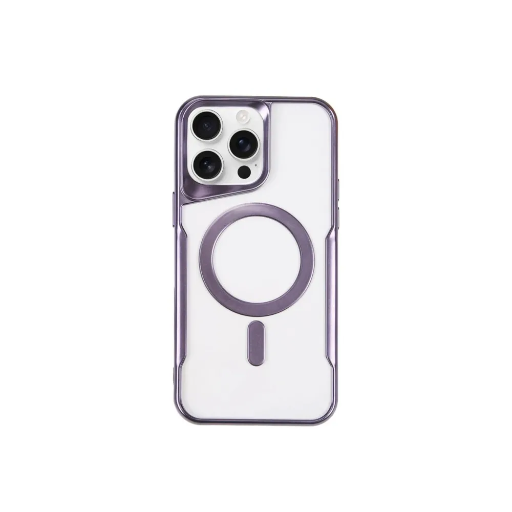Newface Iphone 11 Pro Max Kılıf Boyi Magsafe Silikon Kapak - Derin Mor