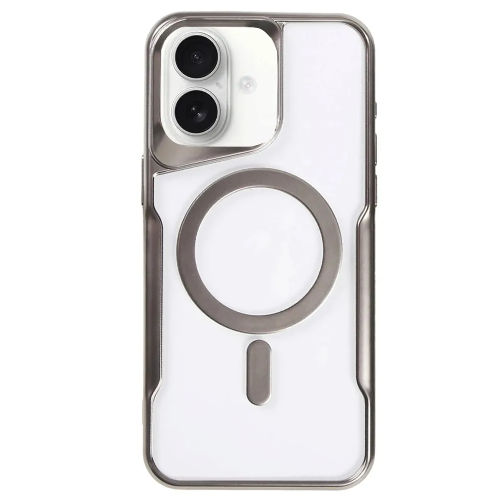 Newface Iphone 16 Kılıf Boyi Magsafe Silikon Kapak - Titan Gri