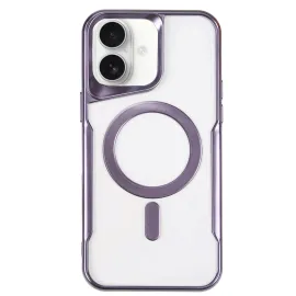 Newface Iphone 16 Plus Kılıf Boyi Magsafe Silikon Kapak - Derin Mor