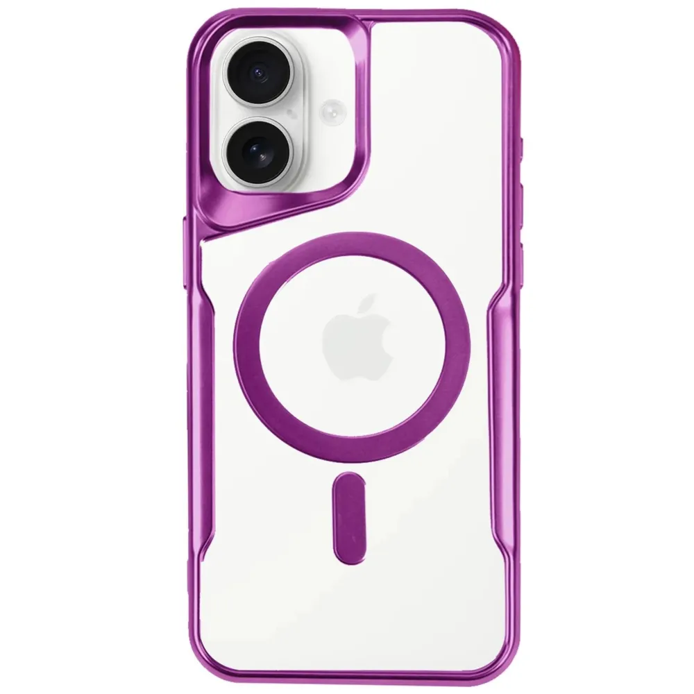 Newface Iphone 16 Plus Kılıf Boyi Magsafe Silikon Kapak - Pembe