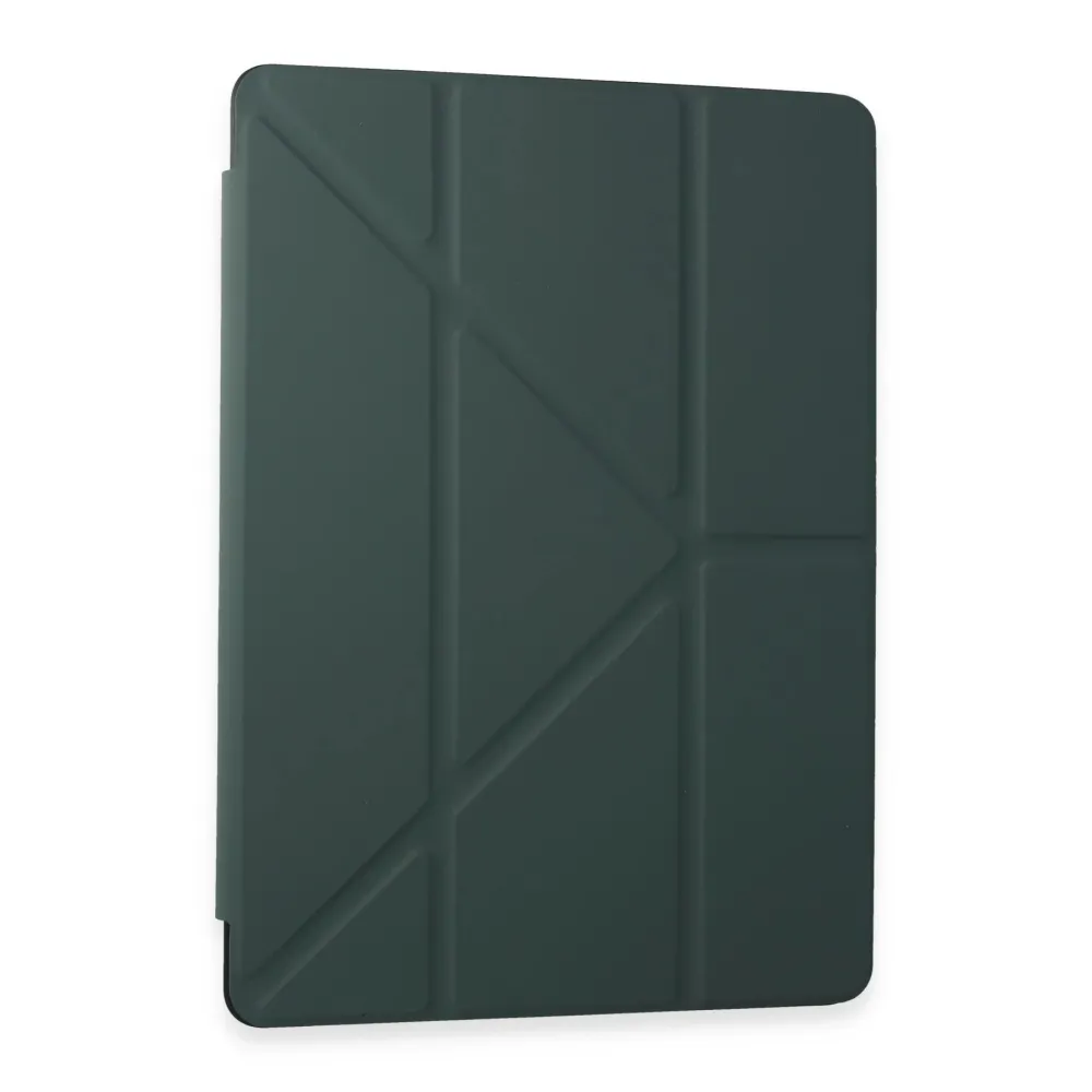 Newface Samsung Galaxy T870 Tab S7 11 Kılıf Kalemlikli Mars Tablet Kılıfı - Koyu Yeşil