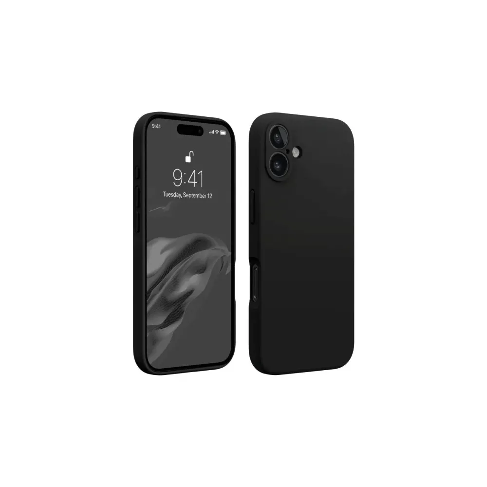 Newface Iphone 16 Kılıf First Silikon - Siyah
