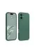 Newface Iphone 16 Kılıf First Silikon - Koyu Yeşil