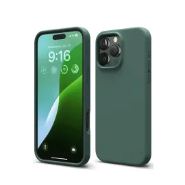 Newface Iphone 16 Pro Max Kılıf First Silikon - Koyu Yeşil