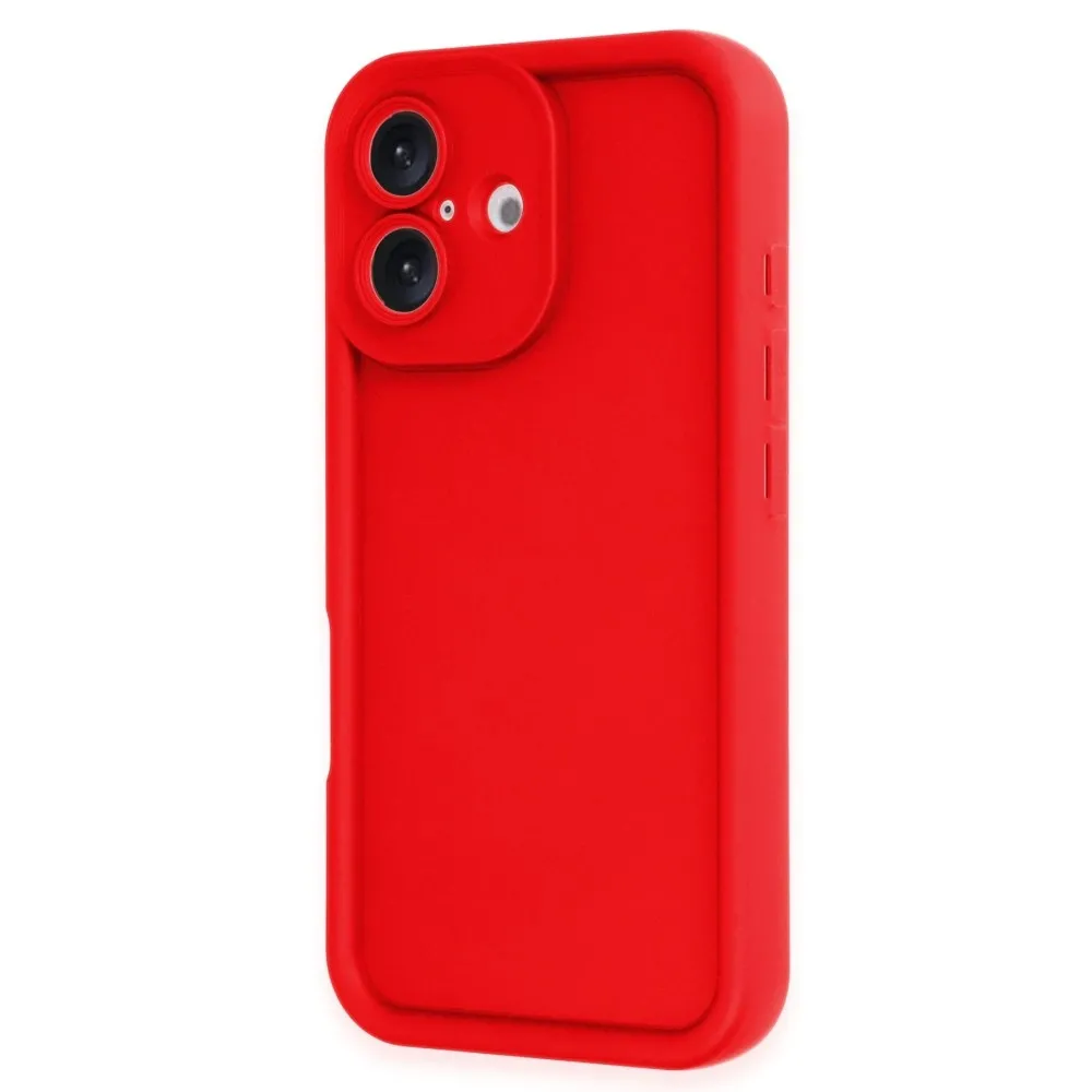 Newface Iphone 16 Kılıf Viera Silikon - Kırmızı
