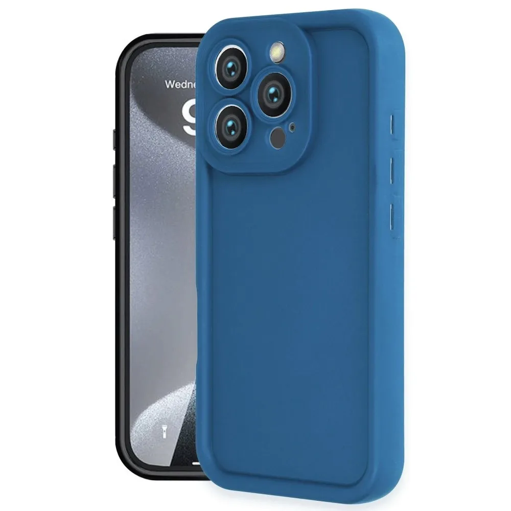 Newface Iphone 16 Pro Kılıf Viera Silikon - Mavi