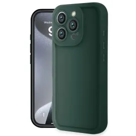 Newface Iphone 16 Pro Kılıf Viera Silikon - Koyu Yeşil