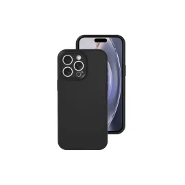 Newface Iphone 16 Pro Kılıf Nano Içi Kadife Silikon - Siyah