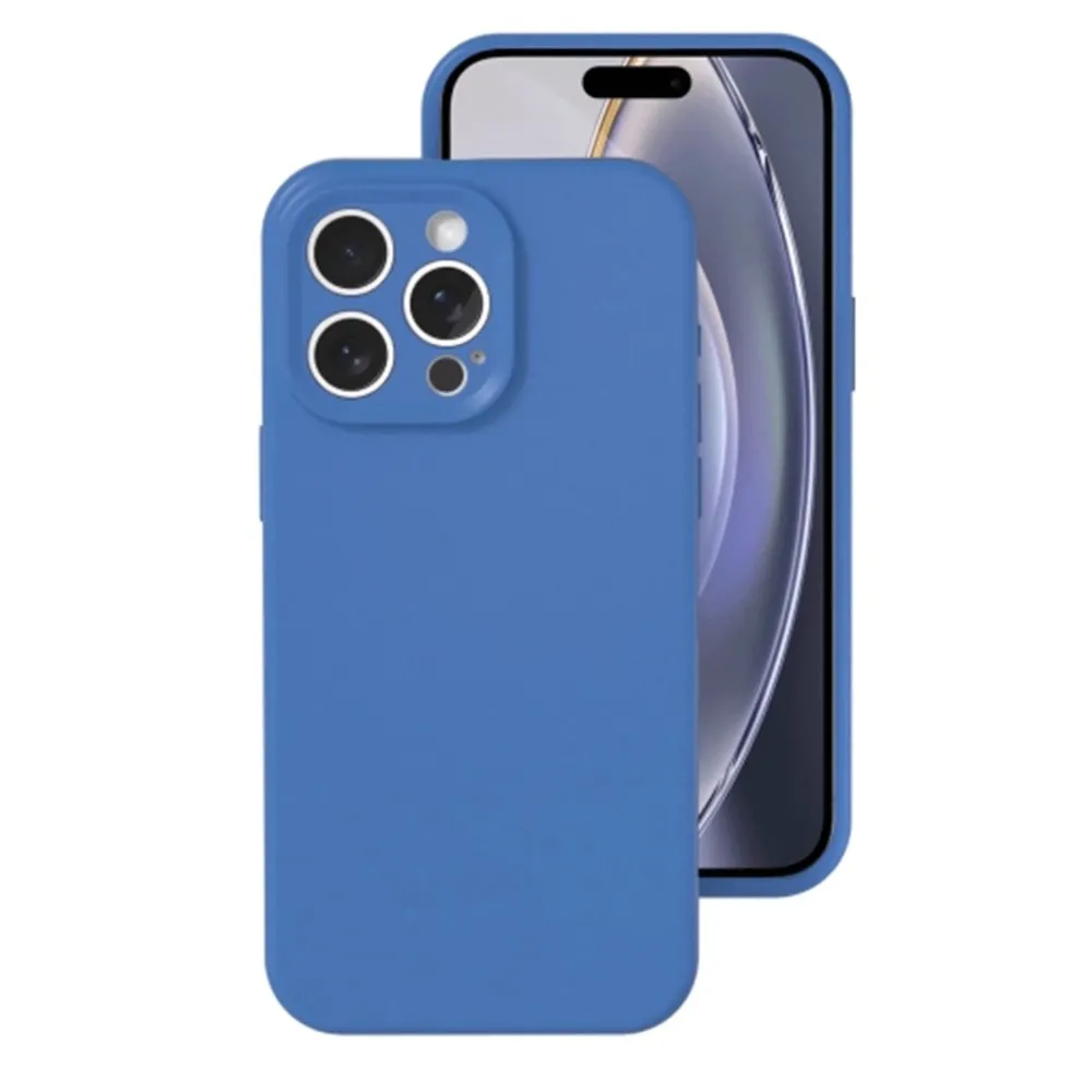 Newface Iphone 16 Pro Kılıf Nano Içi Kadife Silikon - Mavi