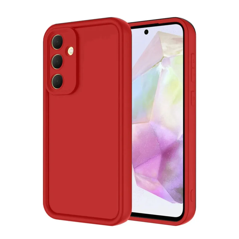 Newface Samsung Galaxy A16 5G Kılıf Viera Silikon - Kırmızı