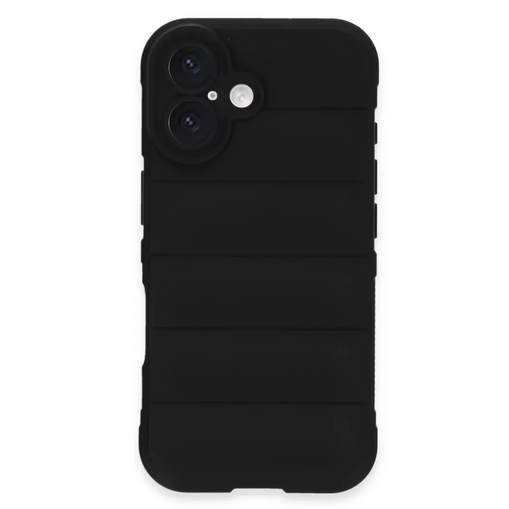 Newface Iphone 16 Kılıf Optimum Silikon - Siyah