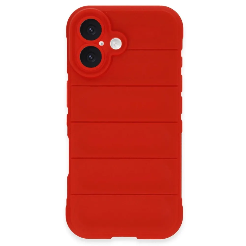 Newface Iphone 16 Kılıf Optimum Silikon - Kırmızı
