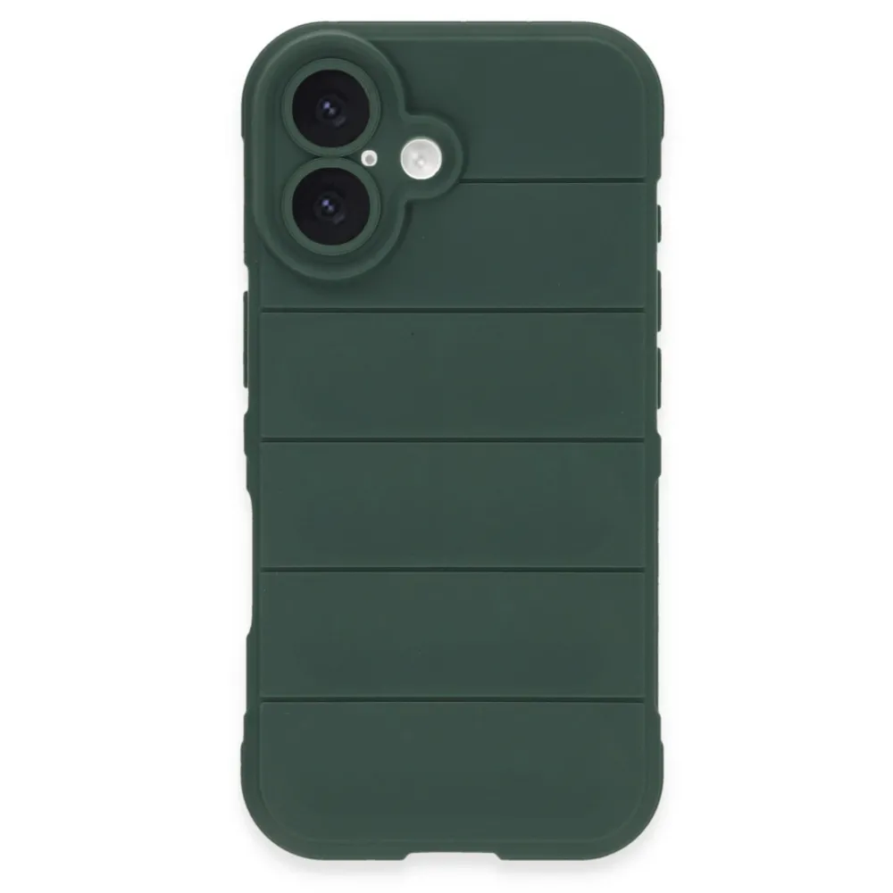 Newface Iphone 16 Plus Kılıf Optimum Silikon - Koyu Yeşil