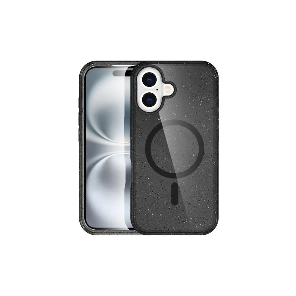 Newface Iphone 16 Plus Kılıf Glow Magsafe Kapak - Siyah