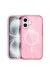 Newface iPhone 16 Plus Kılıf Glow Magsafe Kapak - Pembe