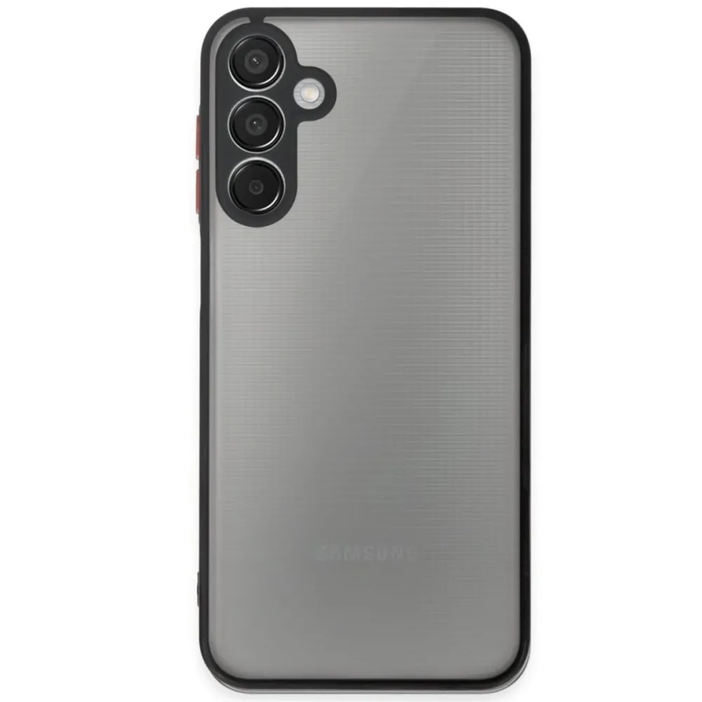 Newface Samsung Galaxy A16 5G Kılıf Montreal Silikon Kapak - Siyah