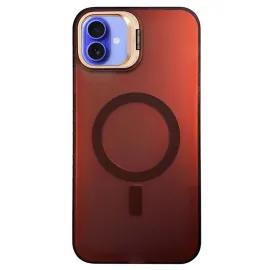 Newface Iphone 16 Plus Kılıf Primera Magsafe Standlı Kapak - Bordo