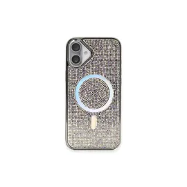 Newface Iphone 16 Plus Kılıf Diamond Magsafe Kapak - Rainbow