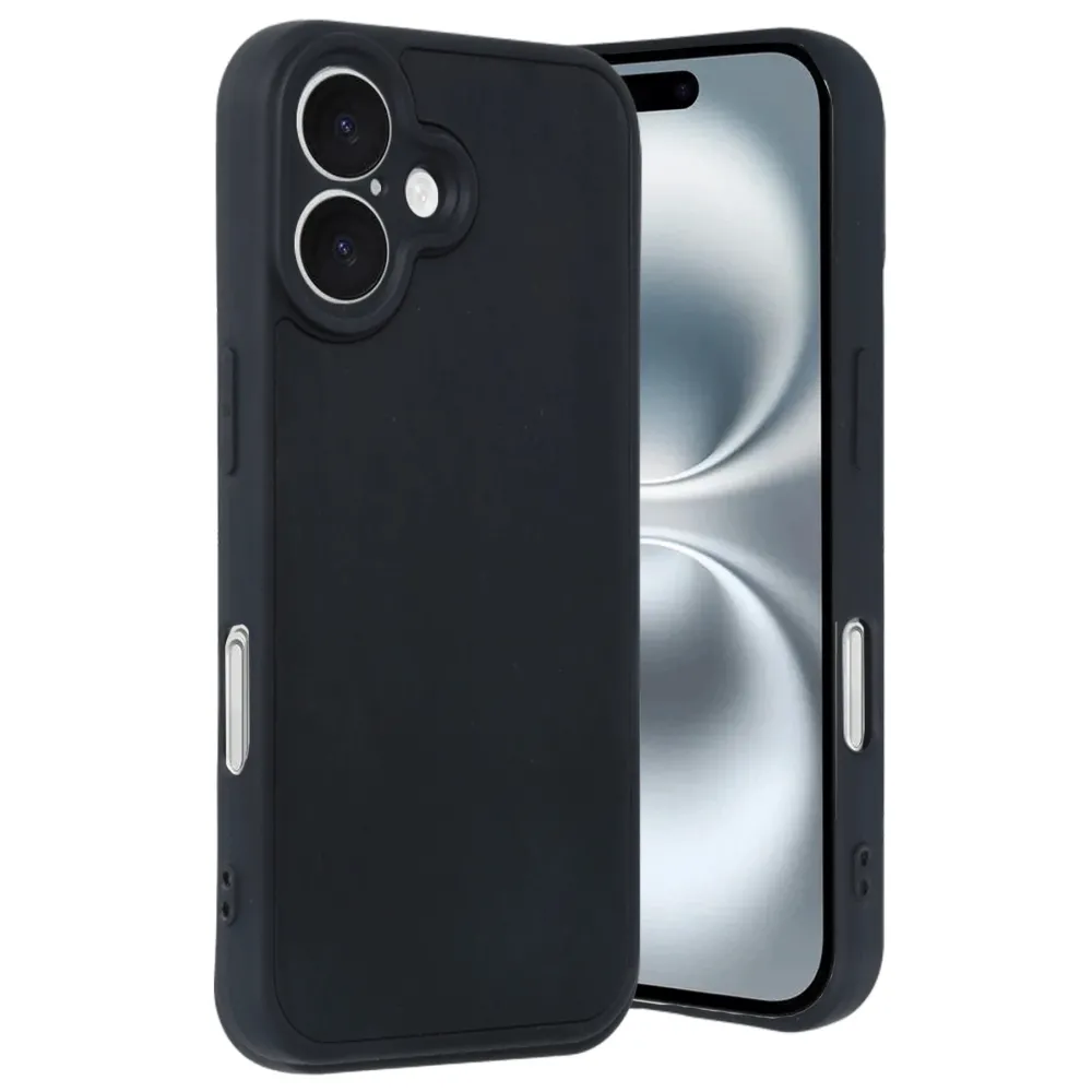 Newface Iphone 16 Kılıf Aras Deri Kapak - Siyah