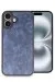 Newface Iphone 16 Plus Kılıf Aras Deri Kapak - Lacivert