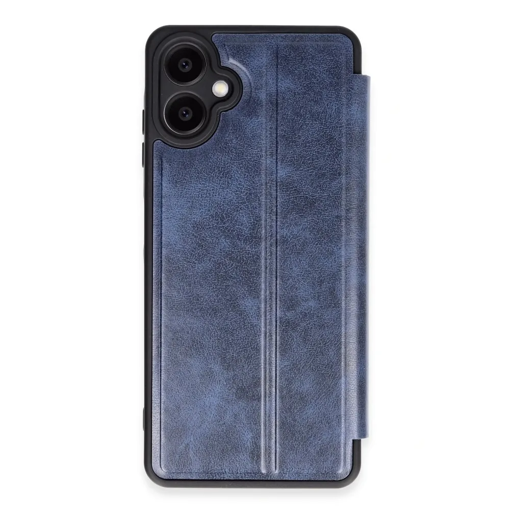 Newface Samsung Galaxy A06 Kılıf Flip Cover - Lacivert