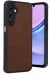 Newface Samsung Galaxy A16 5G Kılıf Aras Deri Kapak - Taba