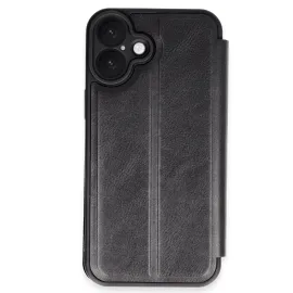 Newface Iphone 16 Plus Kılıf Flip Cover - Siyah
