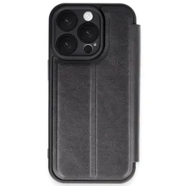 Newface Iphone 16 Pro Kılıf Flip Cover - Siyah