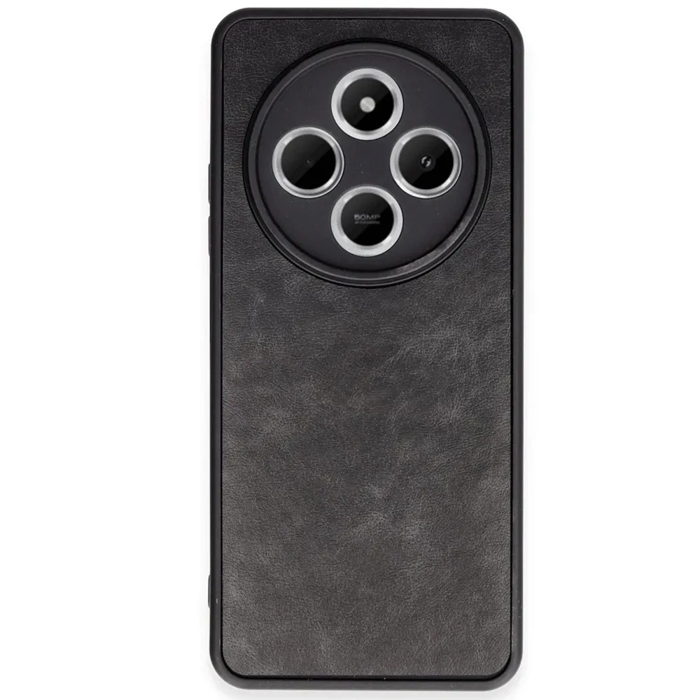 Newface Xiaomi Redmi 14C Kılıf Aras Deri Kapak - Siyah