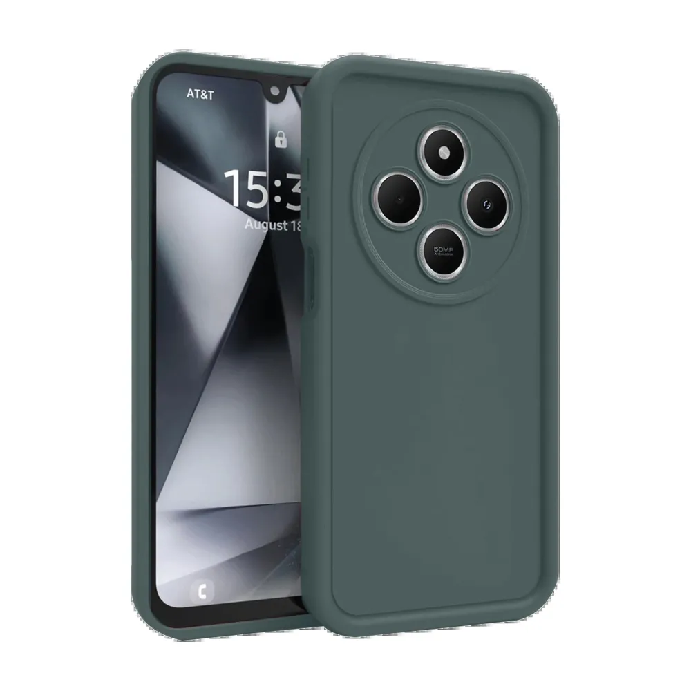 Newface Xiaomi Redmi 14C Kılıf Viera Silikon - Koyu Yeşil